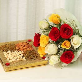 Mix-Roses with Dry-Fruit 